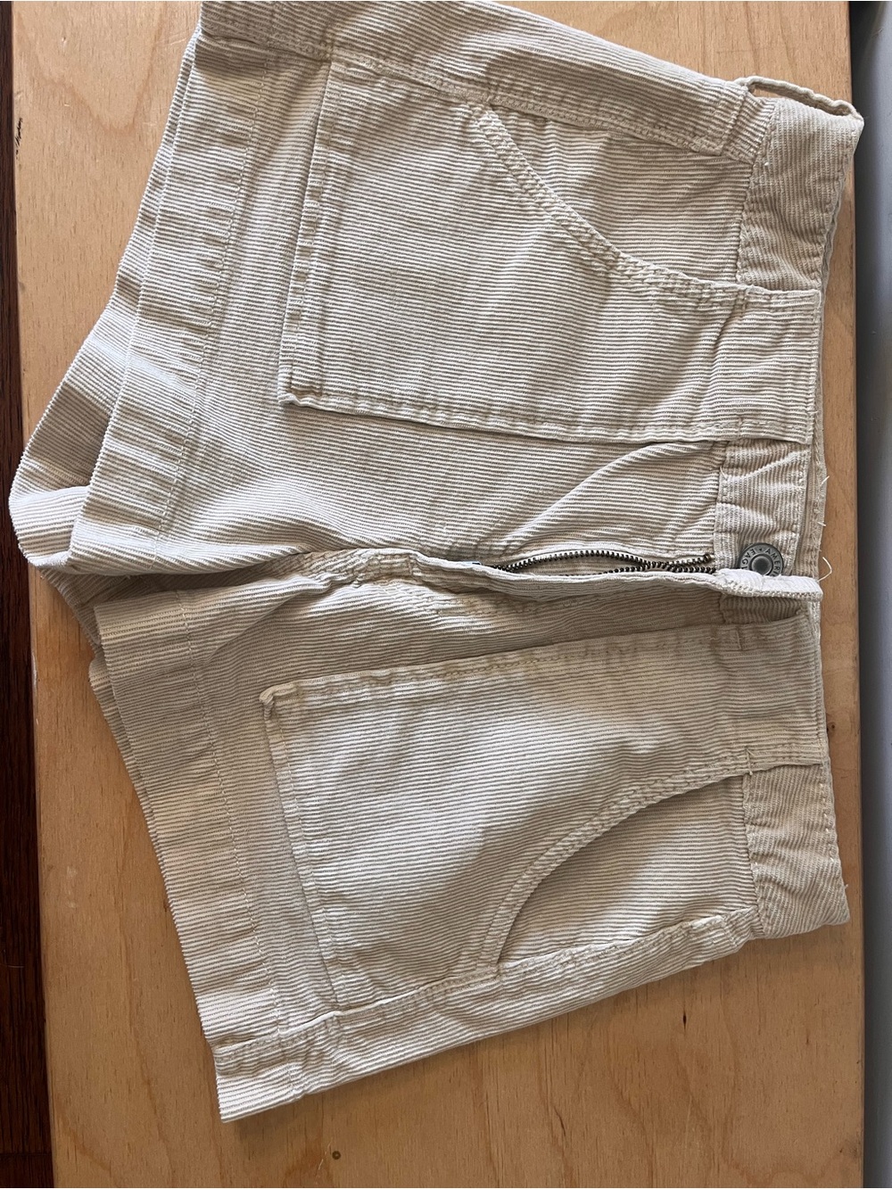American Eagle Outfitters Cream Corduroy Shorts